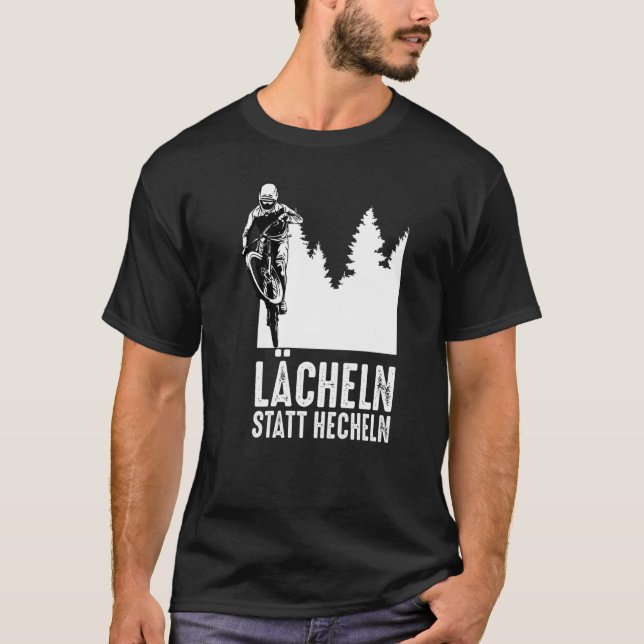 Lächeln statt pant E bike und e Mountainbike T-Shirt (Vorderseite)