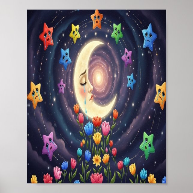 Lächeln Sterne Poster (Vorne)