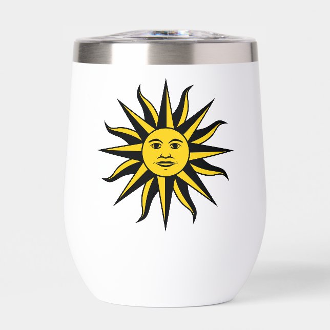 Lächeln Sun Wine Tumbler (Vorderseite)