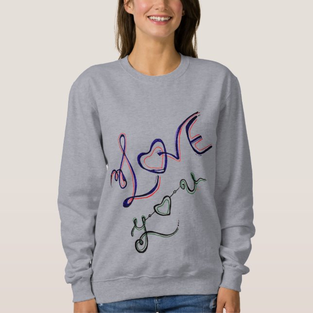 lächeln sweatshirt (Vorderseite)