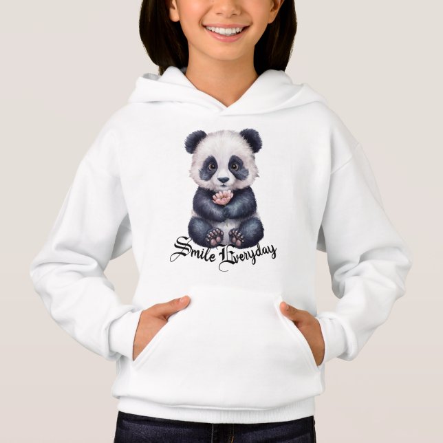 Lächeln täglich hoodie (Vorderseite)