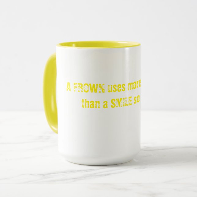 LÄCHELN TASSE (Vorderseite Links)