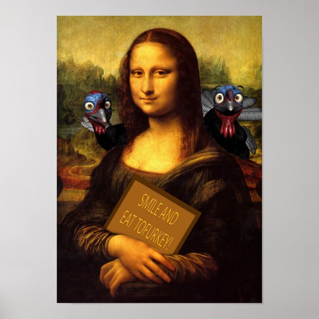 Lächeln und essen Sie Tofurkey Poster (Vorne)