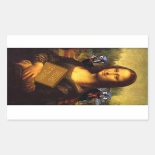 Lächeln und essen Torfukey Rechteckiger Aufkleber