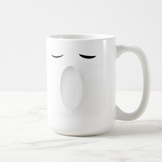 Lächeln und Gegähne Kaffeetasse (Rechts)