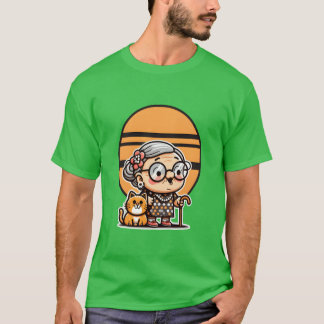 Lächeln und Katzen T-Shirt