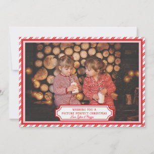 Lächeln Vintage Kamera Weihnachts-Fotokarte