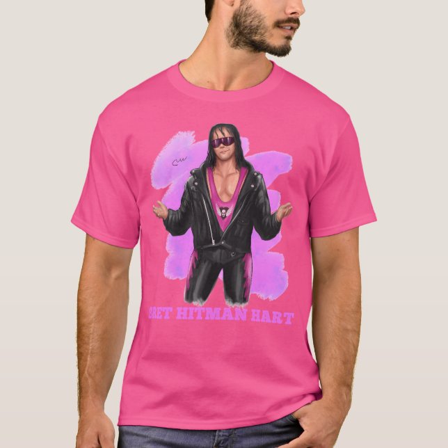Lächeln von Bret Hitman Hart T-Shirt (Vorderseite)