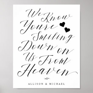 Lächeln von der Paradiesschrift für Skripte Poster