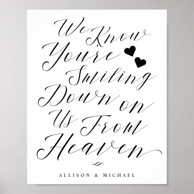 Lächeln von der Paradiesschrift für Skripte Poster (Vorne)