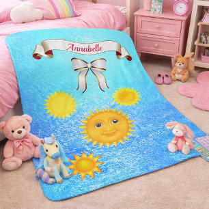 Lächeln von Harpy Sun Silhouette Personalize Sherpadecke