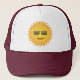 Lächeln von Sun Cartoon Cap Truckerkappe