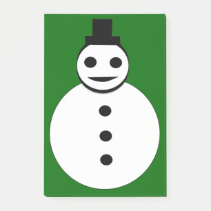 Lächeln Weihnachten Snowman Post es notiert Pad Post-it Klebezettel