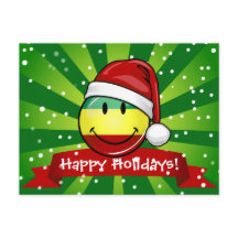 Lächeln Weihnachten Stil Rastafarian Flag