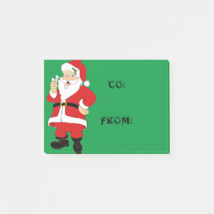 Lächeln Weihnachtsgeschenktags Post-it Klebezettel