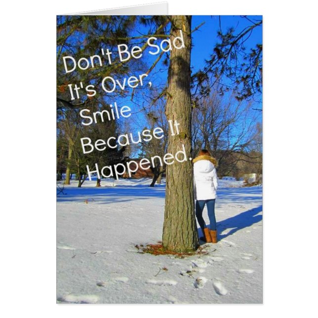 Lächeln, weil es passiert ist (Vorne)