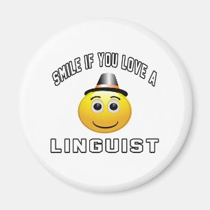 Lächeln wenn Sie Liebe ein Linguist Magnet