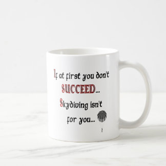 Lächeln wenn Sie Liebe Skydiving Kaffeetasse