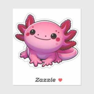 Lächeln wie ein Axolotl Aufkleber