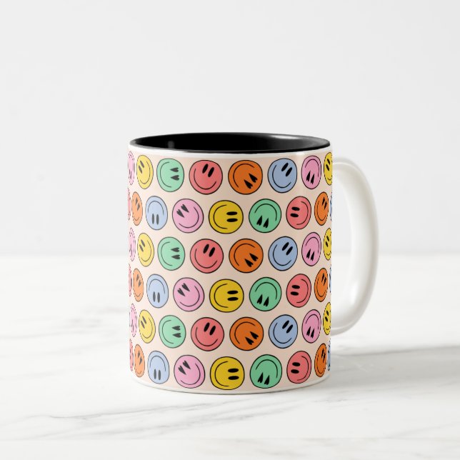 Lächeln Zweifarbige Tasse (VorderseiteRechts)