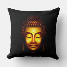 Lächelnd Buddha Gold und Schwarz