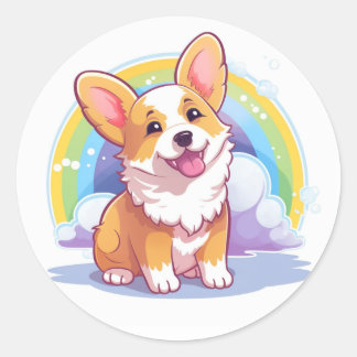 Lächelnd Corgi Sticker