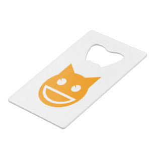 Lächelnd Emoji Cat Geldbeutel Flaschenöffner