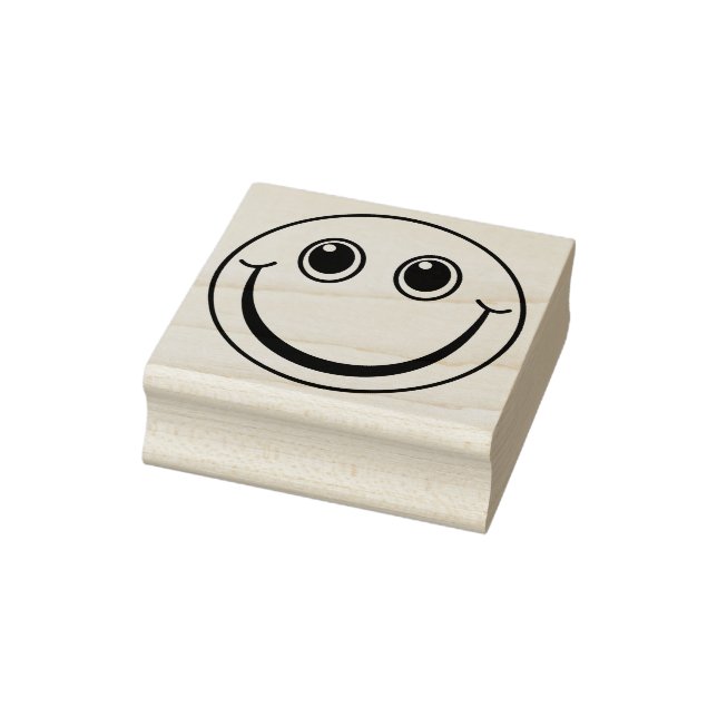 Lächelnd Emoji Face Gummistempel (Stempel)