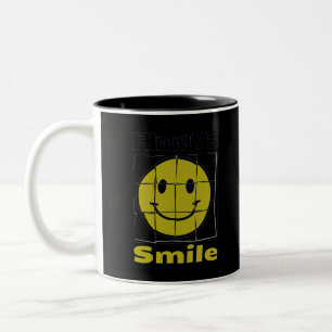Lächelnd Emoji Zweifarbige Tasse
