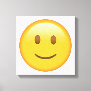 Lächelnd Gesicht - Emoji Leinwanddruck