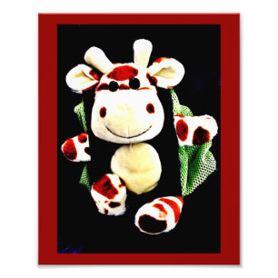 Lächelnd Giraffe Fotodruck