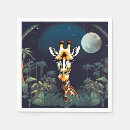 Lächelnd Giraffe | Serviette