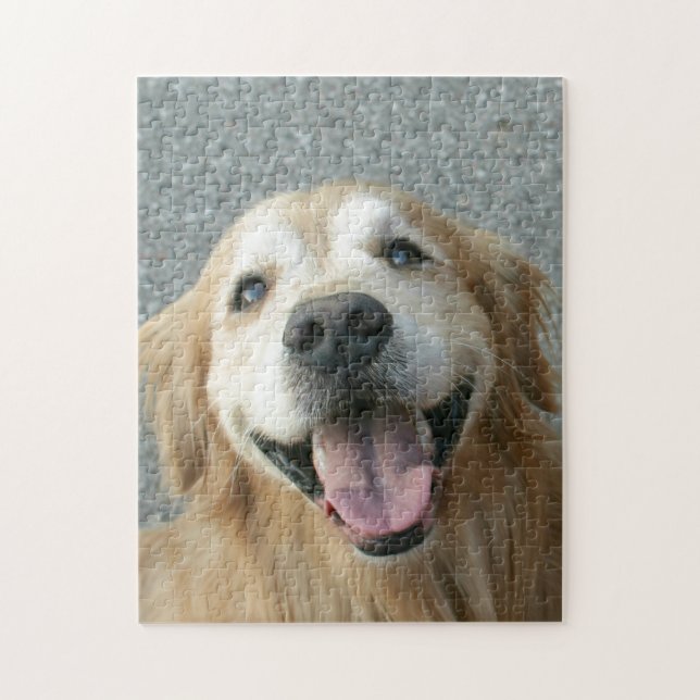 Lächelnd Golden Retriever Puzzle (Vertikal)