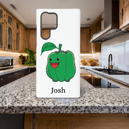 Lächelnd grüner Glockenpfeffer Samsung Galaxy Hülle