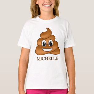Lächelnd kackend Emoji T-Shirt