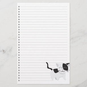 Lächelnd Kätzchengestationery Briefpapier
