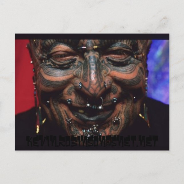 lächelnd, kevin.robinson@snet.net postkarte (Vorderseite)