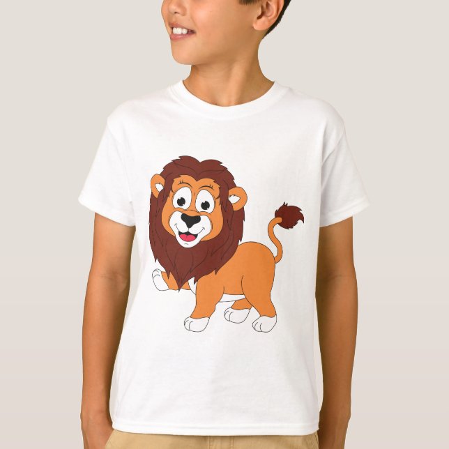 Lächelnd Lion_kids T-Shirt (Vorderseite)