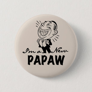 Lächelnd New Papaw Tshirts und Geschenke Button
