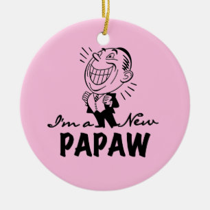 Lächelnd New Papaw Tshirts und Geschenke Keramik Ornament