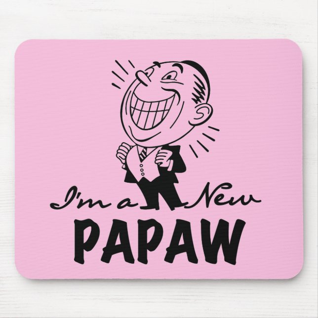 Lächelnd New Papaw Tshirts und Geschenke Mousepad (Vorne)