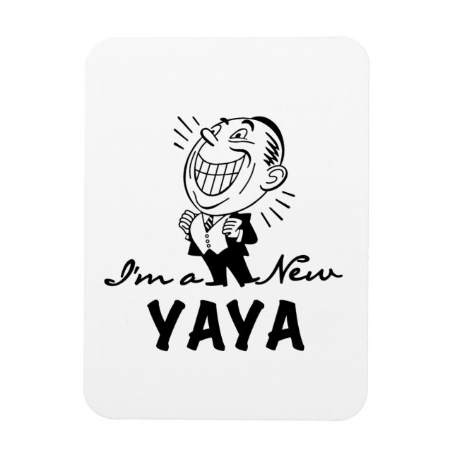 Lächelnd New Yaya Tshirts und Geschenke Magnet (Vertikal)