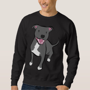Lächelnd Pitbull Sweatshirt