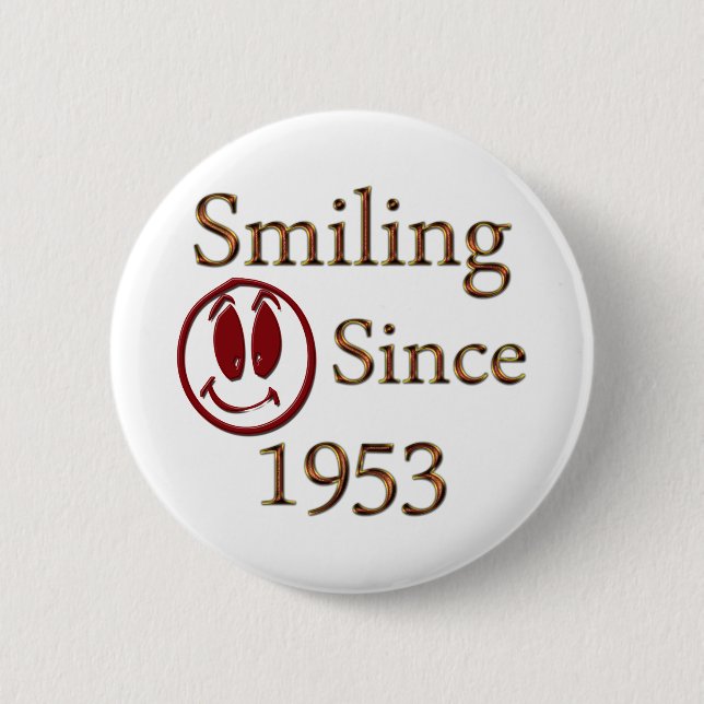 Lächelnd seit 1953 button (Vorderseite)