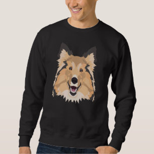 Lächelnd Shetland Sheepdog Sweatshirt