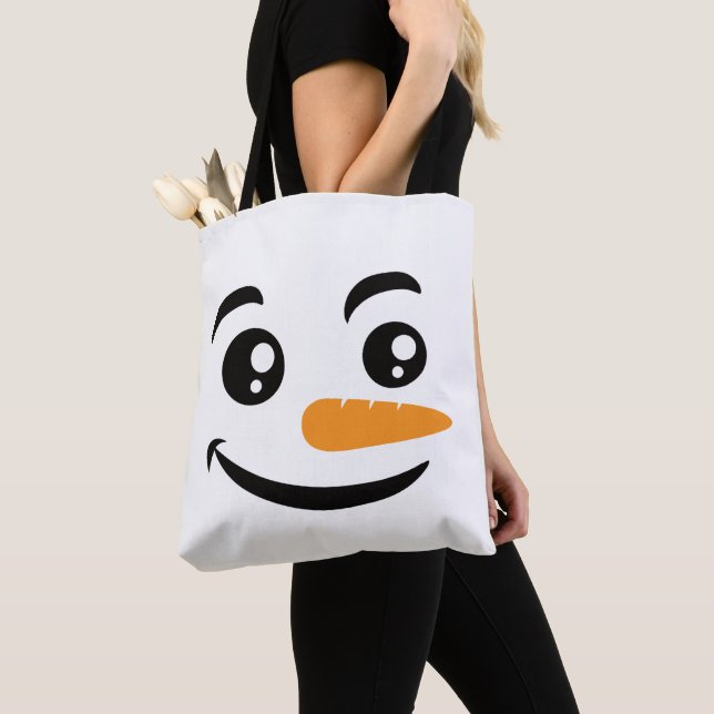 Lächelnd Snowman Face (Von Nahem)
