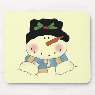 Lächelnd Snowman Tshirts und Geschenke Mousepad