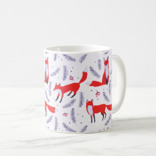 Lächelnd Waldgrün Red Fox Kaffeetasse