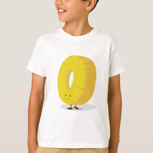 Lächelnde Ananas-Scheibe T-Shirt
