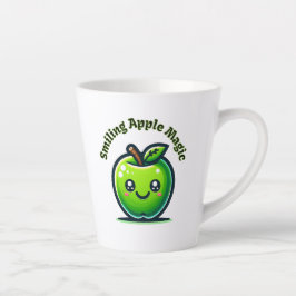Lächelnde Apfelmagie Milchtasse